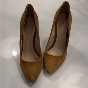 BCBGeneration Tan Suede Heels